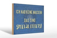 Holzschild Spruch 30X20 Cm Ich Hab Keine Macken Holz Deko Schild Wooden Sign