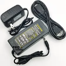 Power Supply AC 100V-240V To DC Adapter Plug 12V 2A-5A For 3528 5050 LED Strip