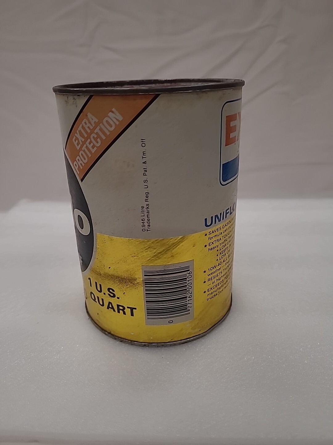 Exxon 1979 Uniflo Motor Oil Can GAS AND OIL ADVERTISING eBay