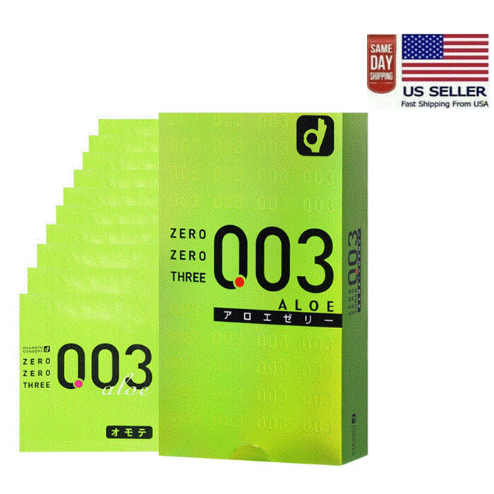 Okamoto 003 Aloe Jelly Thin Condoms(10PCS) - 0.03mm - Made In