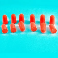 12 Orange plugs toy gun barrel safety plugs allow the sale of cap guns 12 each 