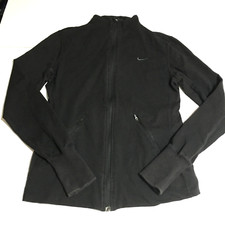 Nike Dri Fit Full Zip Jacket Womens Medium Black