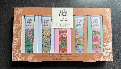 Heathcote & Ivory IN THE GARDEN Shea Butter Hand Cream -Set of 5 Diff Fragrances