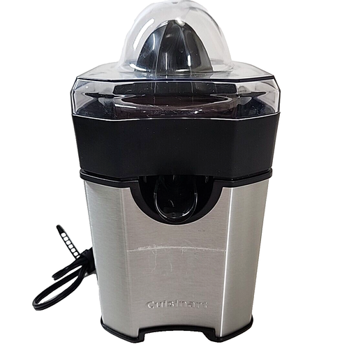 Cuisinart Pulp Control Citrus Juicer Stainless Black Trim CCJ-500 Tested Works