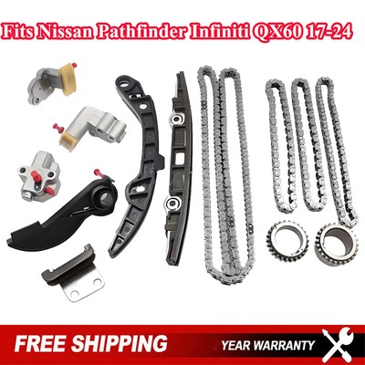 Timing Chain Kit For 2017-2024 Nissan Pathfinder & Infiniti QX60 3.5L V6 VQ35DD