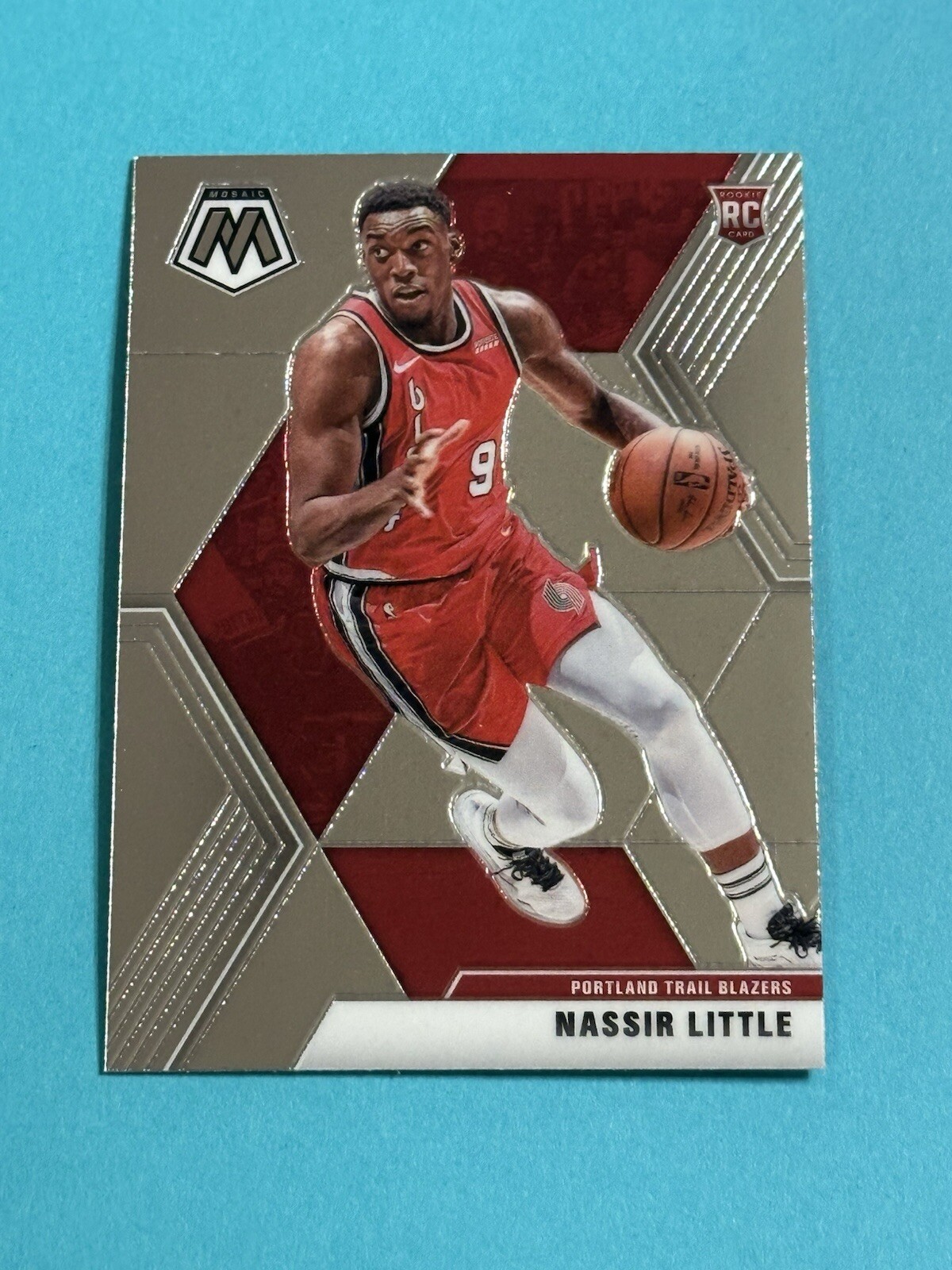 2019-20 Panini Mosaic Nassir Little Rookie #247 Portland Trail Blazers RC (C)