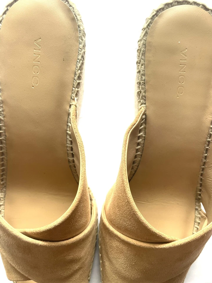 Mulas de cuña Vince Gaelan, talla 10/40, beige, nuevas Foto 4 de 4