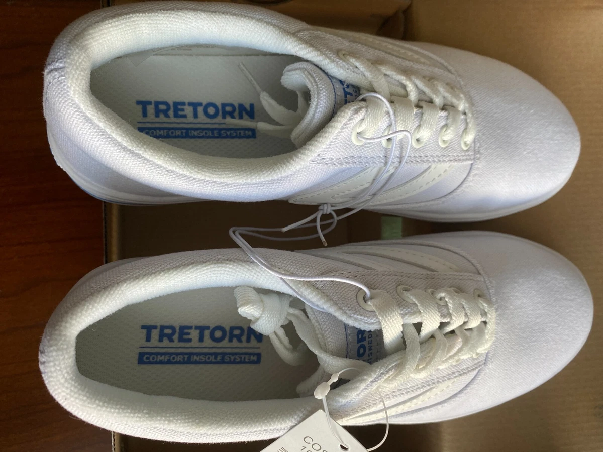 NWT TRETORN Women s Chelsea Canvas Sneakers White Size 7.5