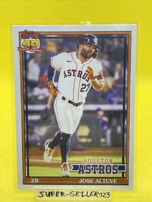 2021 TOPPS ARCHIVES - Jose Altuve / HOUSTON ASTROS - #186 Retro Card Design