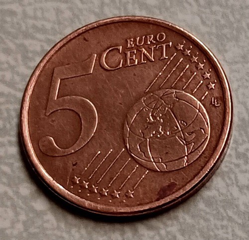 2 FRANCE CIRCULATED COINS - 1 CENT EURO 2014 & 5 CENT EURO 2006 EX-CONDITION - Picture 7 of 7