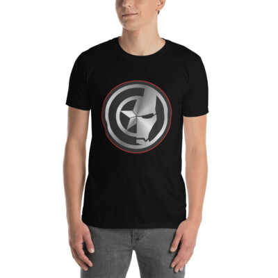 SUPER HERO SHINY  METAL SHIELD ACTION MOVIE Short-Sleeve Unisex T-Shirt