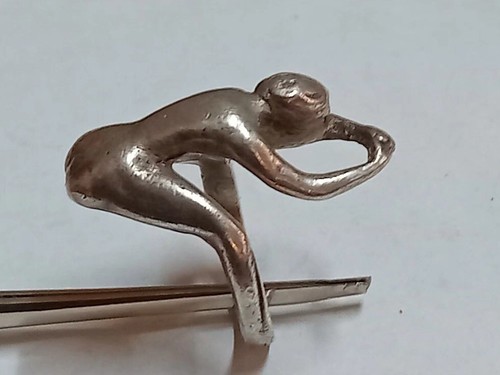 Bague Argent Femme Nue Signé Erotique - Imagen 2 de 5