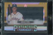 2023 Jeremy Pena Auto - Topps Chrome Pentamerous Penmanship - #PP-JP 3/5 