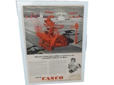 VTG CASCO Pop-Out Lighter Advertisement Alien in Space Ship Boris Artzybasheff