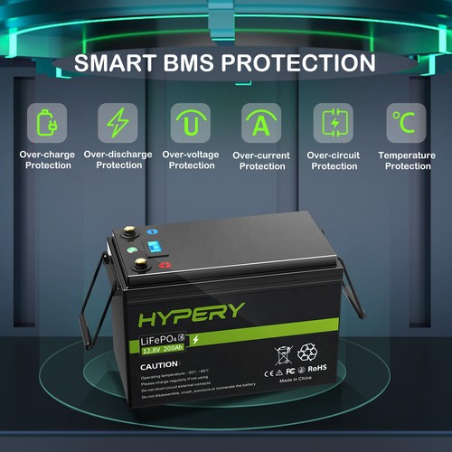 LiFePO4 Battery 30AH 50AH 100AH 150AH 200AH 12.8V Lithium Solarbattery/Charger - Picture 4 of 34