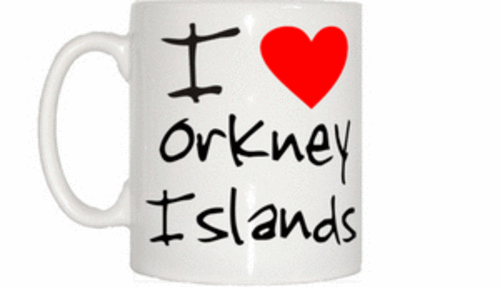 I Love Heart Orkney Islands Mug - Picture 1 of 1