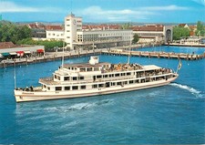 Motorschiff Schwaben Friedrichshafen Bodensee Hafen Dampfer Schiff Postkarte