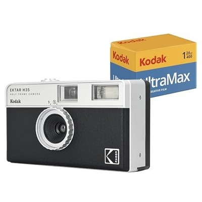 KODAK EKTAR H35 analoge Halbformatkamera (schwarzes Produktbündel mit 24...