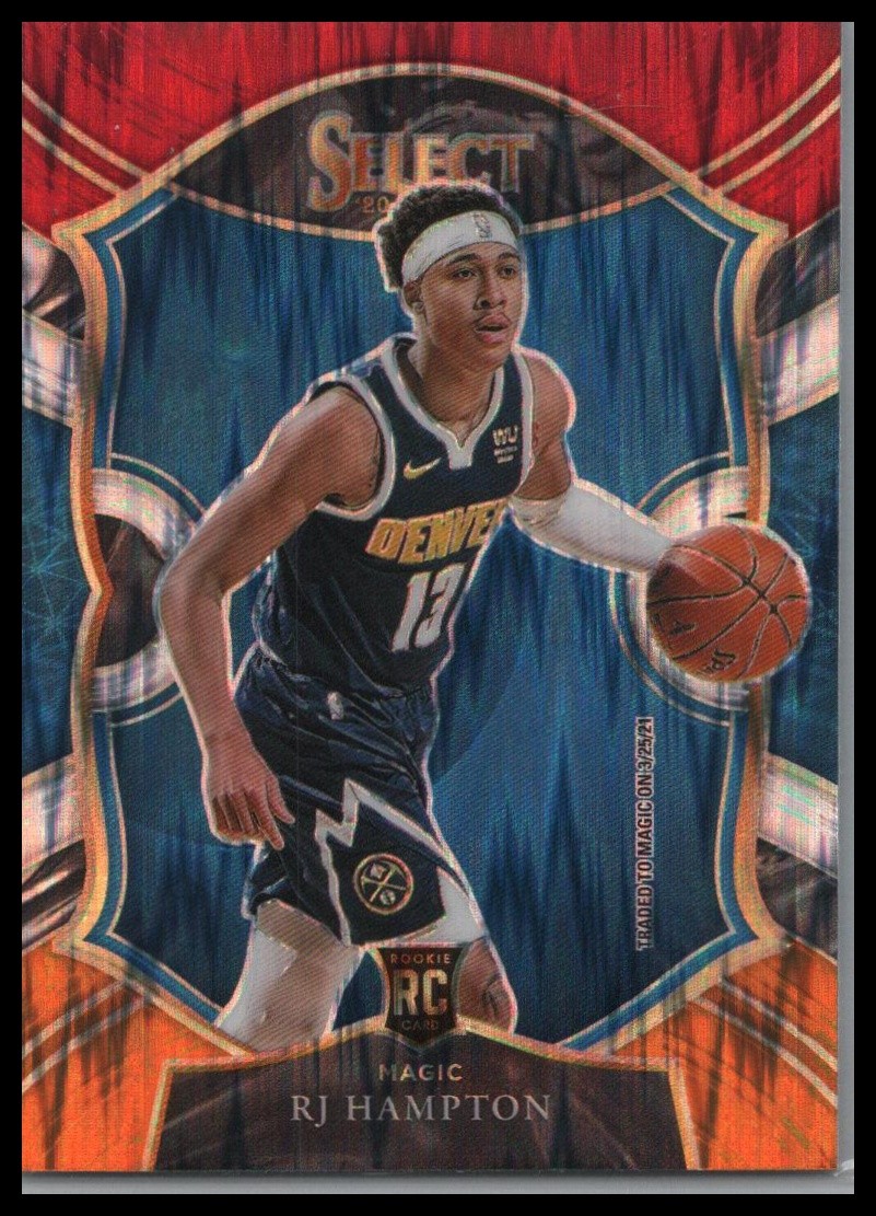 RJ Hampton - 2020-21 Panini Select Red White Orange Flash Magic Rookie (RC) #84