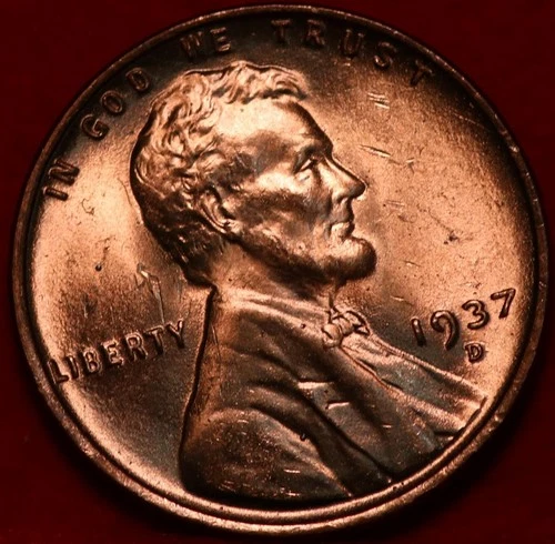 1937-D Lincoln Wheat Cent — photo from the most recent tracked eBay sale