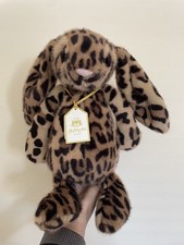 AUTHENTIC JELLYCAT COBBLEHOP Bunny Leopard Ru...