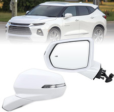 Left Driver Side Mirror Compatible With 2019-2025 Chevy Blazer With Manual Foldi