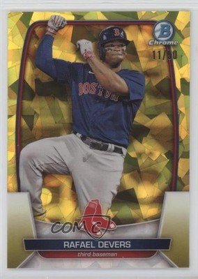 2023 Bowman Chrome Sapphire Yellow 11/50 Rafael Devers #83 1at6
