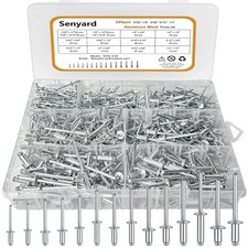 525 Pcs pop Rivets, Pop Rivets Assortment Kit, Aluminum Rivets kit, Pop Rivet...