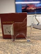 Vinterfint, IKEA, Klarglas, Dekopferd, Dalapferd-Pferd aus Glas im Orignalkarton
