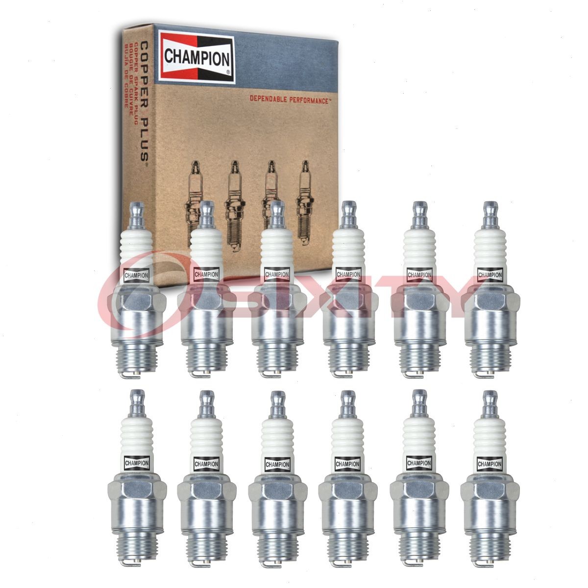 12 pc Champion Industrial Spark Plugs for 1939 Lincoln Series K 6.8L V12 yw