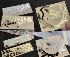 FUEL TANK SIDE FAIRING COWL HELMET BADGE EMBLEM DECAL STICKER WINDSHIELD RACING