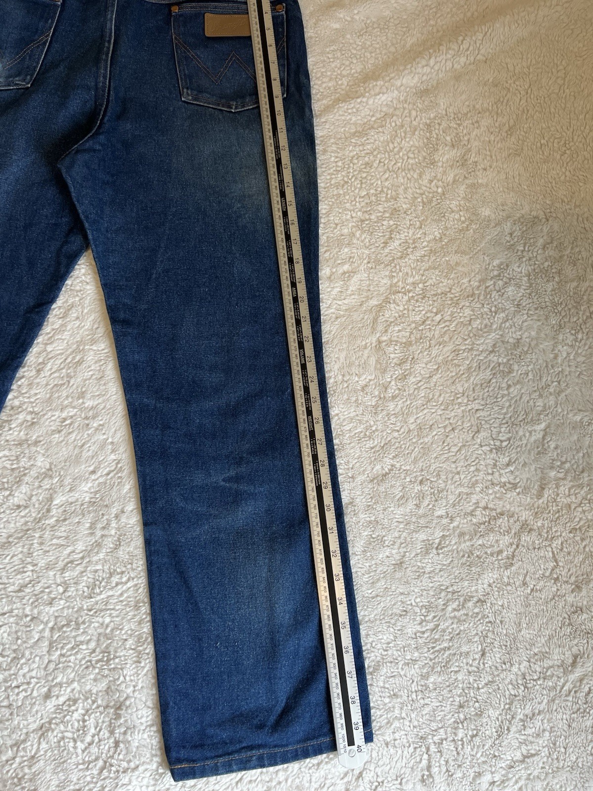 Wrangler Jeans Mens W36 L30 Blue Straight Leg Denim Regular Fit 100% Cotton image 8