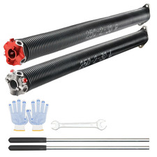 Garage Door Torsion Springs Pair of 0.25 X 2 X 30Inch with Winding Bars