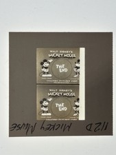 Vintage 1930s Mickey Mouse Columbia Pictures Title Card Slide "The End" Disney
