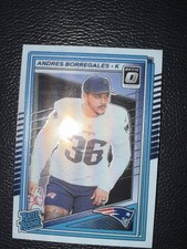 2025 Panini Optic Rated Rookie Andres Borregales #287 New England Patriots