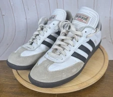 Adidas Mens Samba Decon White Casual Shoes Sneakers Size 9 Soccer Walking Low