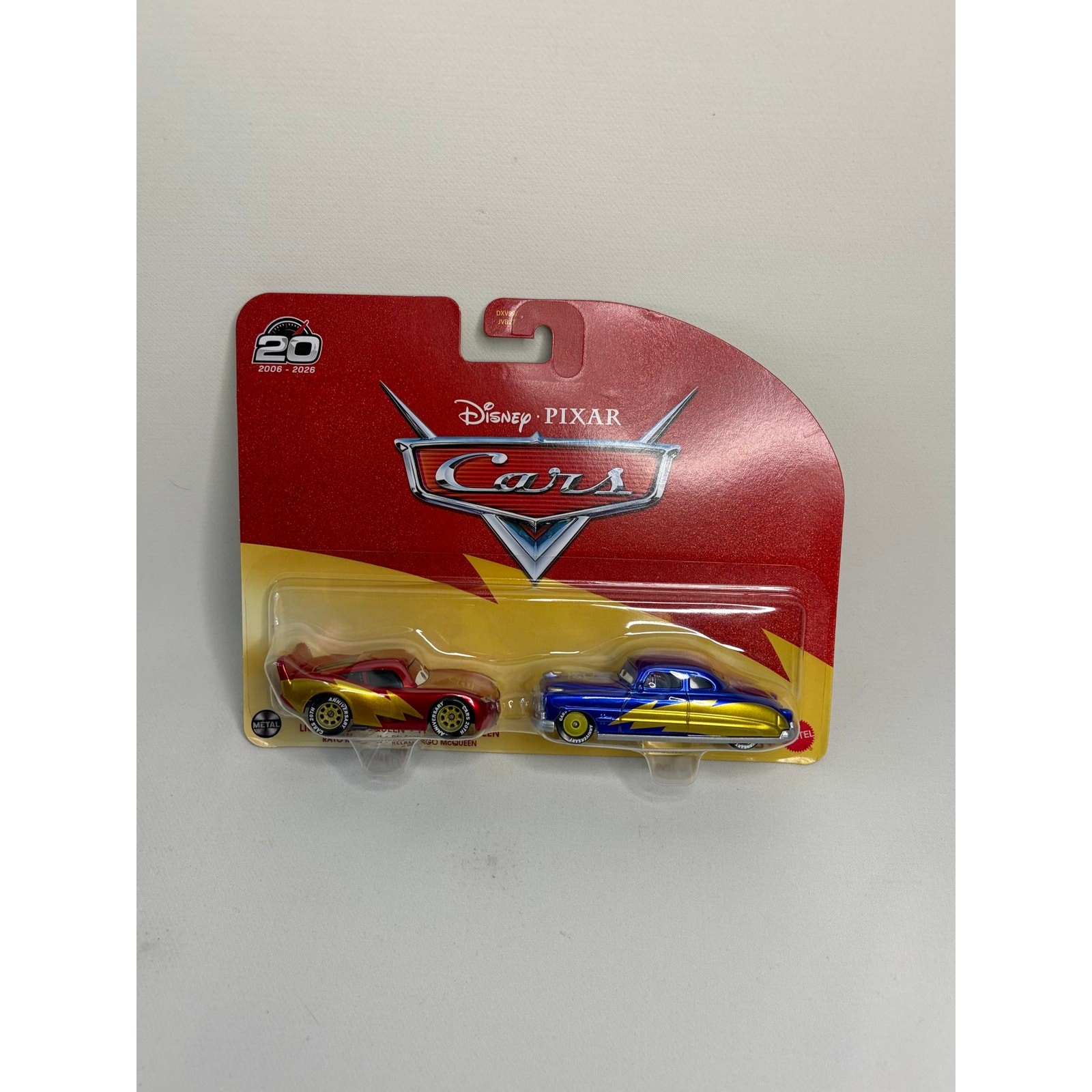 New 2026 Disney Pixar Cars 20th Anniversary Lightning McQueen/Doc Hudson 2 Pk