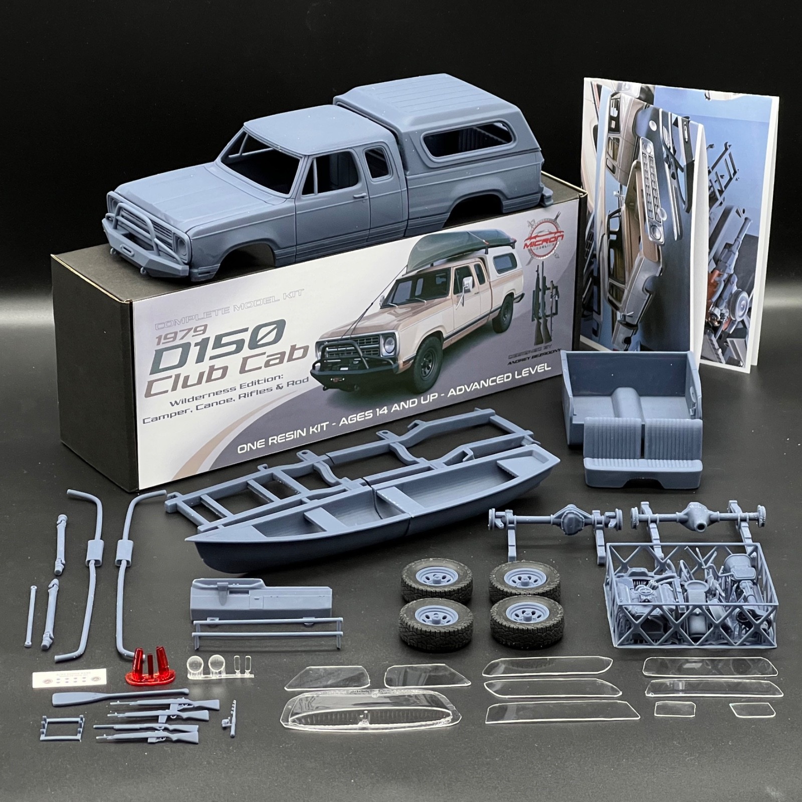 W/ Engine, Clears & Canoe