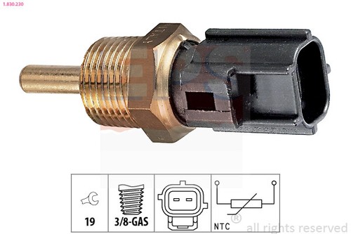 SENSOR COOLANT TEMPERATURE 1.830.230 FOR MITSUBISHI OUTLANDER/III/Van ECLIPSE   - Picture 2 of 6