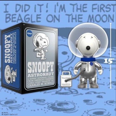 Atmos Limited Snoopy Silver Spacesuit Figure 15in 150pcs Exclusive