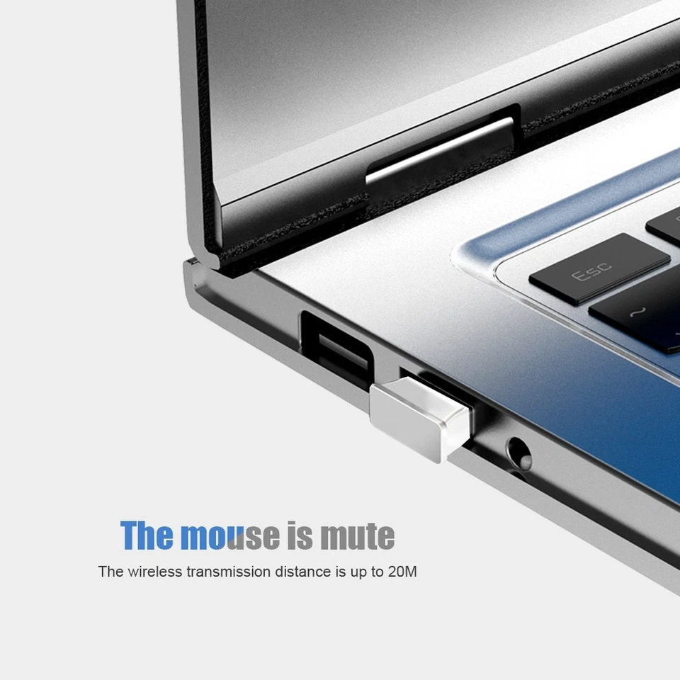 I210 Wireless Mouse Desktop Laptop Office 2.4G 3Key 3D 1600 DPI Power Saving - Image 4 of 4