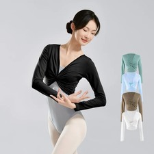 Women Dance Tops Ballet Dance Blouse Modern Classical Dance Long Sleeve Outfits