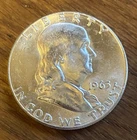 1963 Franklin Half Dollar – Uncirculated – 90% Silver U.S. Coin Final Year