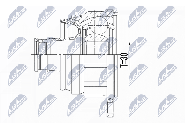 Gelenksatz Antriebswelle NTY NPW-MS-056 FüR Mitsubishi L200 Triton KA4T 4WD KB4T-image