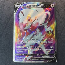 Carte promozionali Hisuian Zoroark V SWSH297 SlSword & Shield Black Star Holo Pokemon