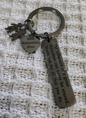  Best Babysitter Ever Keychain Birthday Gifts For Women Unique Thank You Gifts 