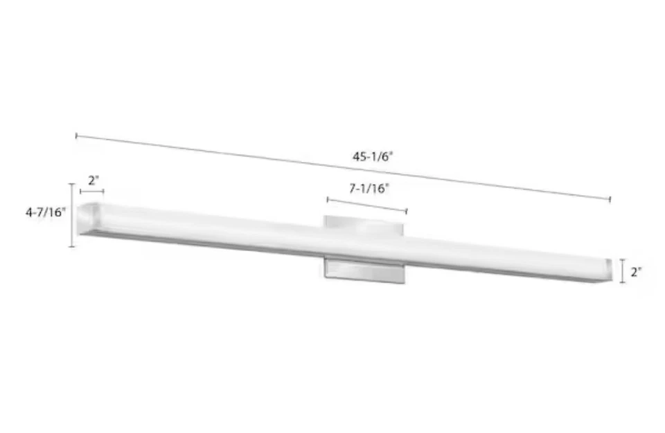 Lithonia Lighting FMVCSLS 48IN MVOLT 30K35K40K 90CRI KR M4 Vanity, Square (rack) — 第 3/3 张图片