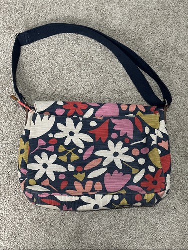 Sacoche pour ordinateur portable messager en toile fleurie Fossil Blake d'occasion - Photo 3/6