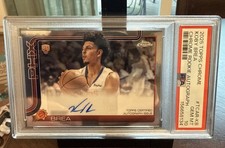 2025-26 Topps Chrome Rookie Auto Koby Brea #TCAR-KB PSA 10 GEM MT Auto