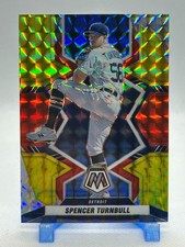 Spencer Turnbull 2022 Panini Mosaic - Reactive Yellow Mosaic Prizm #90 - Tigers
